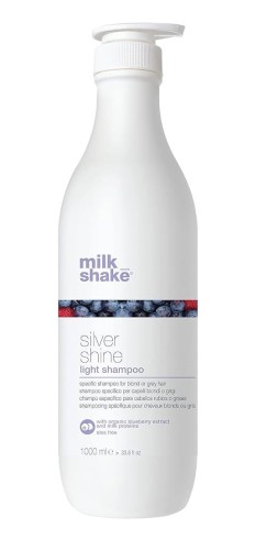 Milk shake silver shine light Lekki szampon z fioletowym pigmentem do włosów blond 1000ml