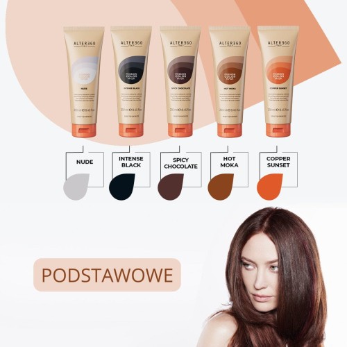 Alter ego passion mask intense black Maska koloryzująca do włosów intensywna czarna 250ml