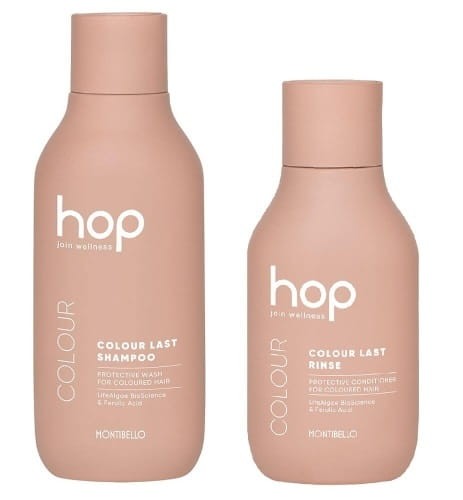 Montibello hop colour last Zestaw do włosów farbowanych Szampon 300ml Odżywka 200ml.jpg