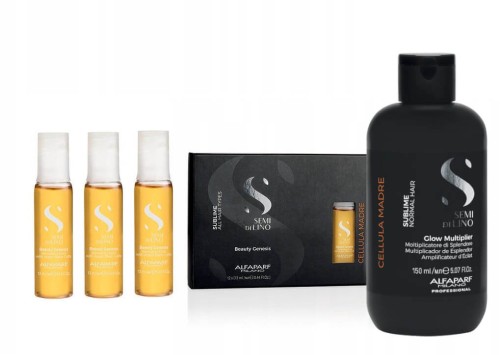 Alfaparf Cellula Madre Zestaw nabłyszczający do włosów Multiplikator 150ml + Ampułki 3x13ml Beauty Genesis.jpg