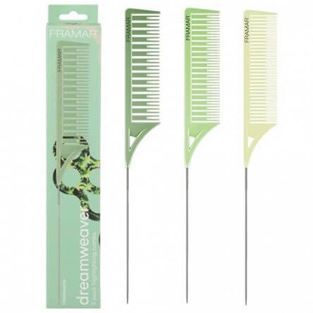 Framar dreamweaver combs Grzebienie do pasemek 3 sztuki zielone(1).jpg