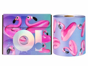 O! Tools pink flamingo Folia aluminiowa ryflowana w rolce 100m