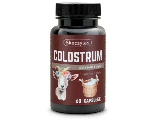 Skoczylas Colostrum Siara kozia z pigwą Suplement diety 60 kapsułek.jpg