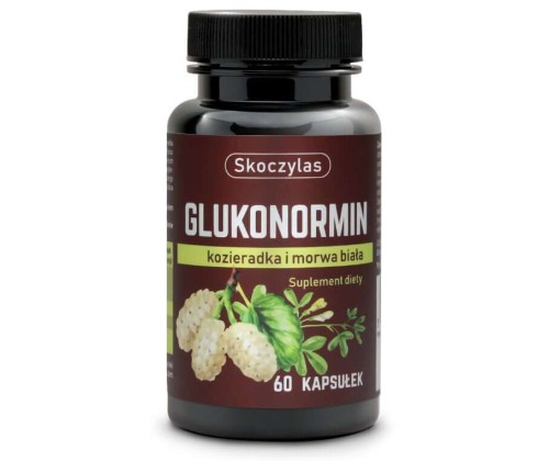 Skoczylas Glukonormin kozieradka i morwa biała Suplement diety 60 kapsułek.jpg