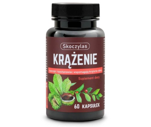 Skoczylas Krążenie, ruszczyk, diosmina, kasztanowiec Suplement diety 60 kapsułek.jpg