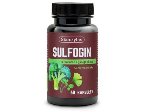 Skoczylas Sulfogin sulforafan + ginkgo biloba Suplement diety 60 kapsułek