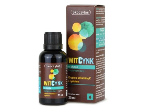Skoczylas WitCynk w płynie witamina C, cynk Suplement diety 30ml