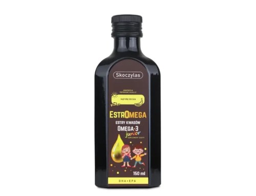 Skoczylas Estromega rybie kwasy omega 3 junior Suplement diety 150ml