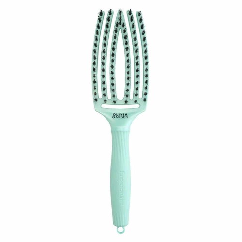 Olivia Garden fingerbrush Szczotka do włosów dzik i nylon arctic lights zielona.jpg