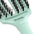 Olivia Garden fingerbrush Szczotka do włosów dzik i nylon arctic lights zielona.jpg
