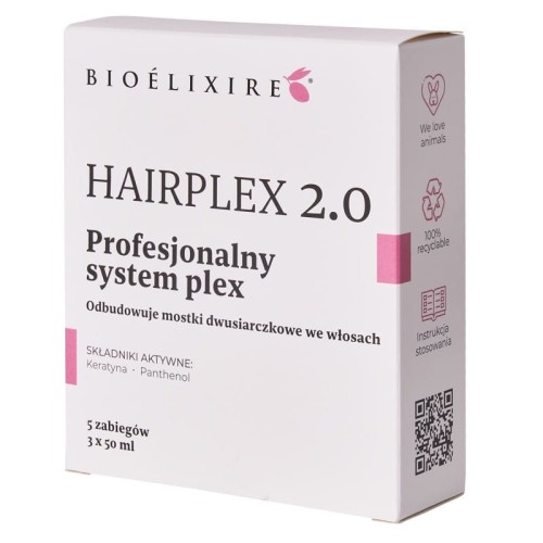 Bioelixire Hairplex 2.0 profesjonalny system plex zestaw odbudowujący włosy 3x 50ml