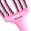 Olivia Garden fingerbrush Szczotka do włosów dzik i nylon pink tokyo