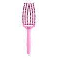 Olivia Garden fingerbrush Szczotka do włosów dzik i nylon pink tokyo