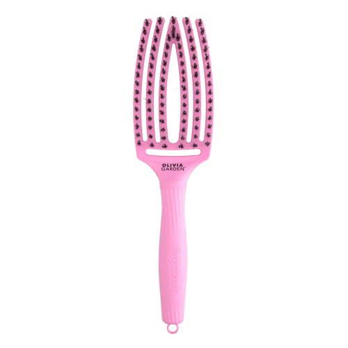 Olivia Garden fingerbrush Szczotka do włosów dzik i nylon pink tokyo