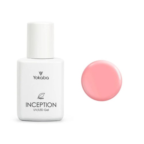 Yokaba inception Samopoziomujący żel do paznokci z pędzelkiem 14 evening pink 30ml
