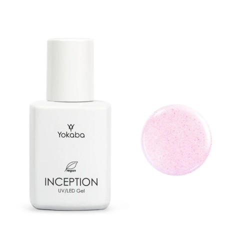 Yokaba inception Samopoziomujący żel do paznokci z pędzelkiem 12 blink of rose 30ml