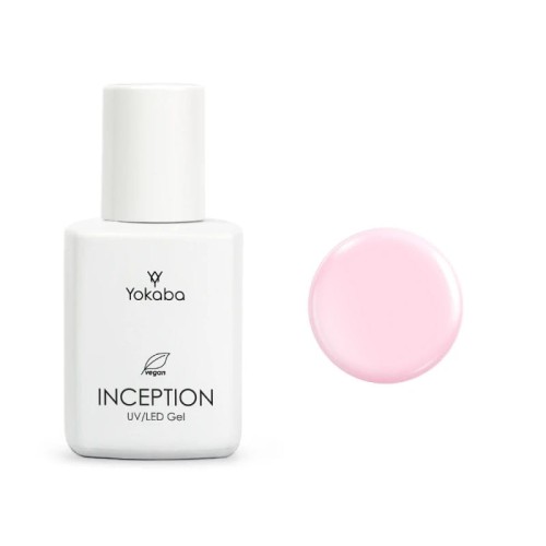 Yokaba inception Samopoziomujący żel do paznokci z pędzelkiem 07 pink peony 30ml