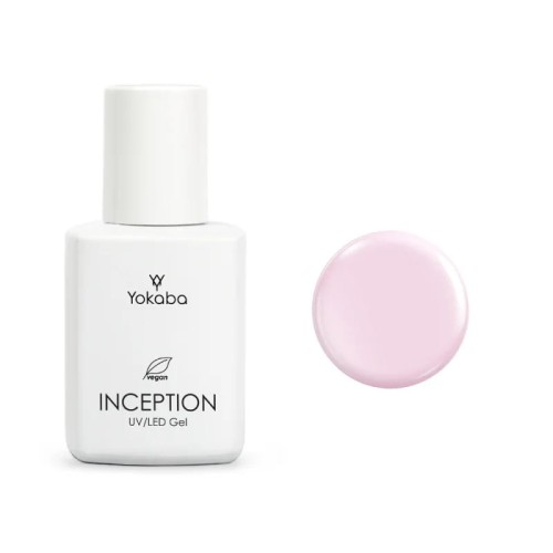 Yokaba inception Samopoziomujący żel do paznokci z pędzelkiem 02 mask pink 30ml