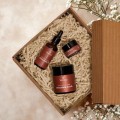 Yokaba chocolate taste zestaw prezentowy olejek do ciała 50ml peeling do ciała 100ml balsam do ust 15ml