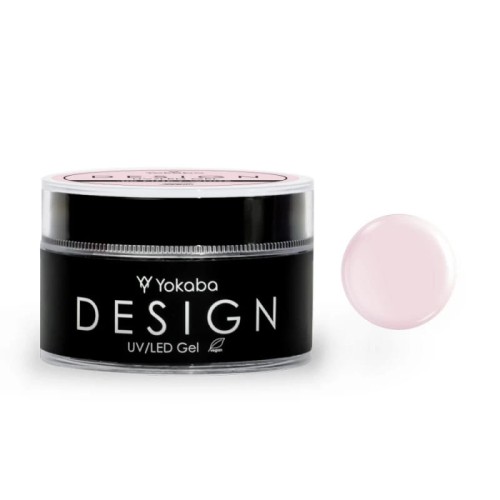 Yokaba 08 pinky white design uv/led Żel samopoziomujący do paznokci 50ml