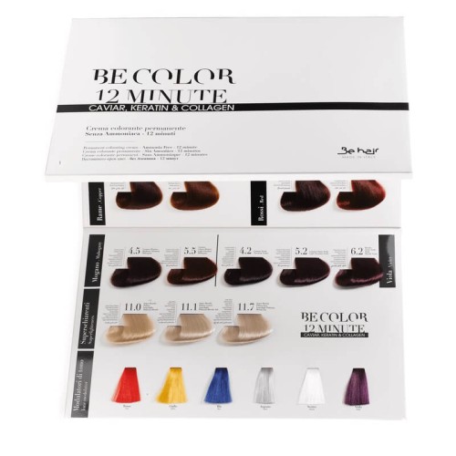 Be hair be color caviar, collagen &amp; keratin 12 minute Wzornik, paleta kolorów.jpg