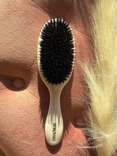 Borovsky extensions white pearl pro Szczotka do włosów przedłużanych biała.jpg
