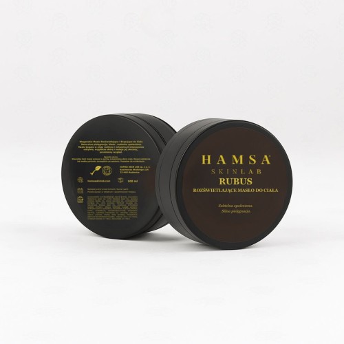 Hamsa skin lab rubus Rozświetlająco-brązujące masło do ciała z drobinkami złota 200ml.jpg