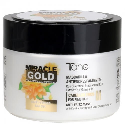 Tahe miracle gold anti frizz Wygładzająca maska do włosów cienkich 300ml.jpg