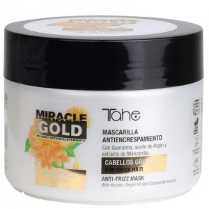 Tahe miracle gold anti frizz Wygładzająca maska do włosów grubych 300ml
