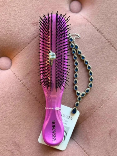 Scalp Brush Borovsky Sweet Violet Szczotka do pielęgnacji włosów i skóry głowy.jpg