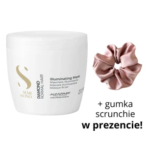 ALFAPARF SDL Diamond Maska rozświetlająca do włosów normalnych 500ml  + scrunchie