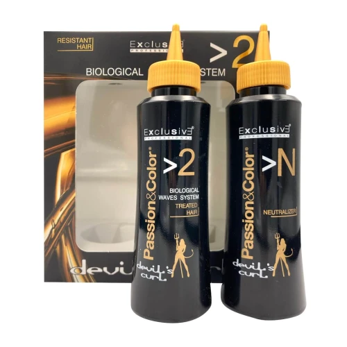 Exclusive devils curl Trwała ondulacja bez amoniaku No.2 włosy farbowane jasny blond.jpg