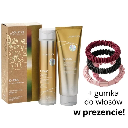 Joico k-pak Zestaw regenerujący do włosów szampon 300ml odżywka 250ml + scrunchie.jpg