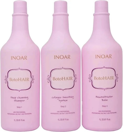 Inoar BotoHair -szampon 1000 ml + kolagen 1000ml + rekonstruktor 1000 ml zestaw do zabiegu termicznej odbudowy włosów.jpg