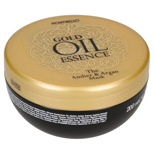 Montibello gold oil Maska do włosów z olejkiem arganowym i bursztynowym 200ml