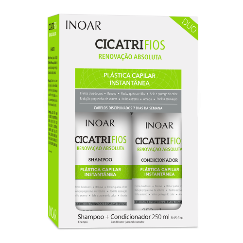 Inoar cicatrifios- szampon 250ml + odżywka 250ml zestaw po zabiegach keratynowych