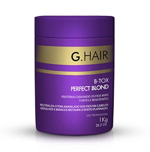 Inoar g-hair b-tox perfect blond-maska do włosów blond z keratyną i kolagenem 1kg