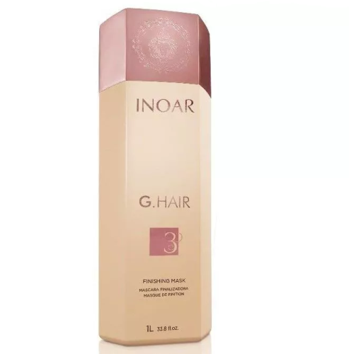 Inoar g-hair maska do zabiegu keratynowego prostowania dla włosów niesfornych i trudnych 1000ml