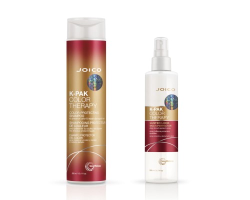 Joico color therapy Zestaw do włosów farbowanych szampon 300ml spray 200ml