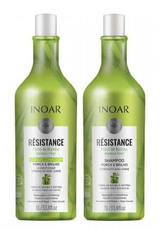 Iinoar resistance bambu- zestaw do włosów osłabionych szampon+odżywka 2x1000ml