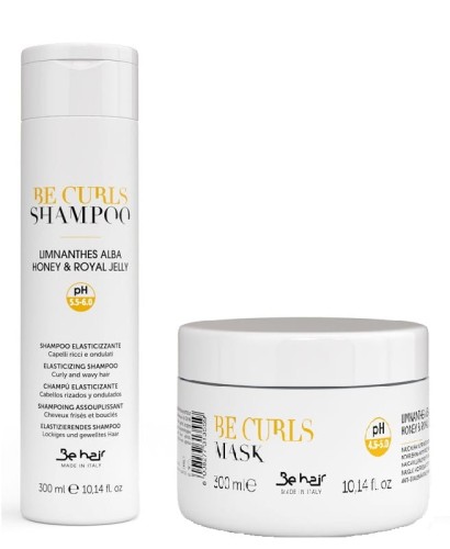 be hair be curls szampon 300ml+maska 300ml zestaw do włosów kręconych i falowanych