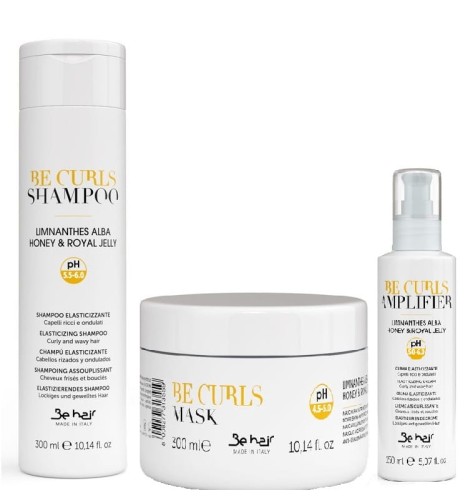 be hair be curls szampon 300ml + maska 300ml + krem 150ml zestaw do włosów kręconych i falowanych