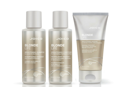 Joico blonde life Zestaw do włosów blond szampon 50ml odżywka 50ml maska 50ml