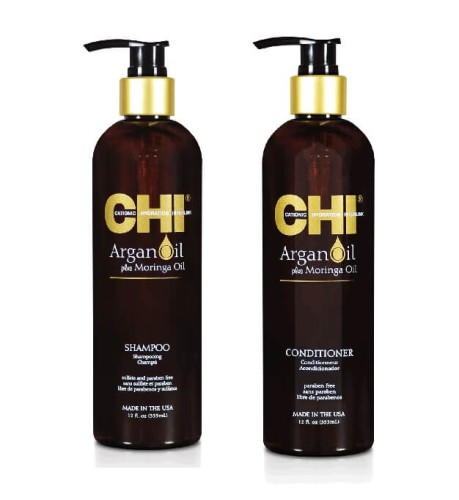 CHI Argan oil Szampon i odżywka do włosów z olejkiem arganowym 2x355ml.jpg