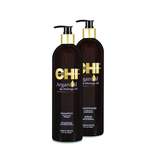 CHI Argan oil Szampon i odżywka do włosów z olejkiem arganowym 2x739ml.jpg
