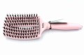 Olivia Garden fingerbrush Szczotka do włosów dzik i nylon pastelowy róż l