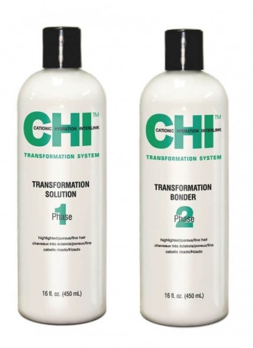 CHI Transformation solution system Zestaw prostujący do włosów rozjaśnianych delikatnych i porowatych.jpg