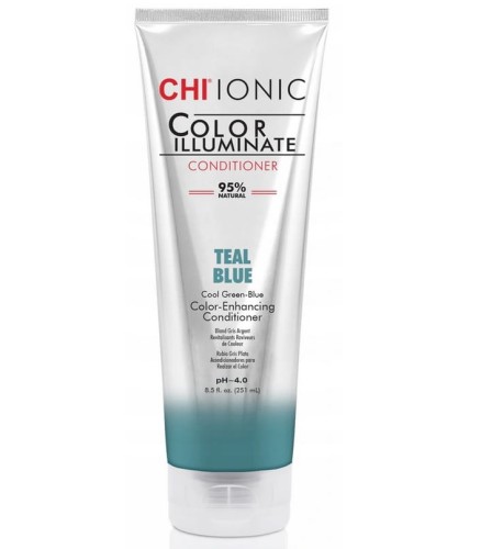 Chi ionic color illuminate Odżywka koloryzująca do włosów teal blue 251ml
