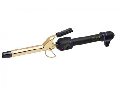 Hot tools gold Lokówka do włosów z klipsem 19mm