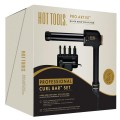 Hot tools curl bar set black Lokówka łamana z wymiennymi końcówkami
